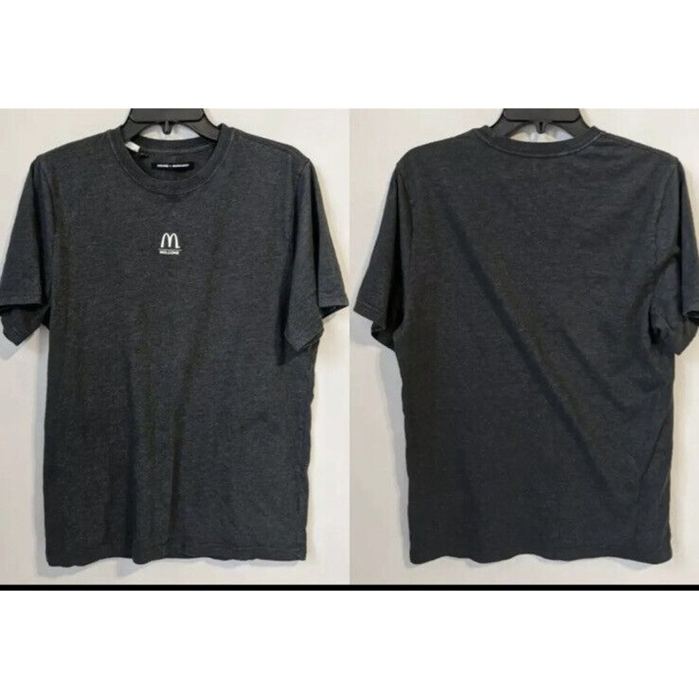 Waraire x McDonalds Welcome Uniform T-Shirt Large Black Short Sleeve Crew Female